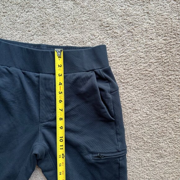 Fanatics Sweatpants Womens Medium (30x27) High Rise Tapered Leg Black Pockets - Picture 8 of 12